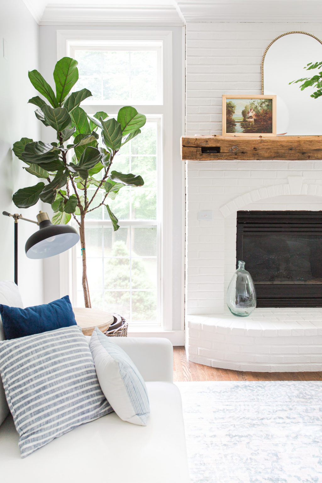 How to Paint a Brick Fireplace | Amelia Lawrence Style