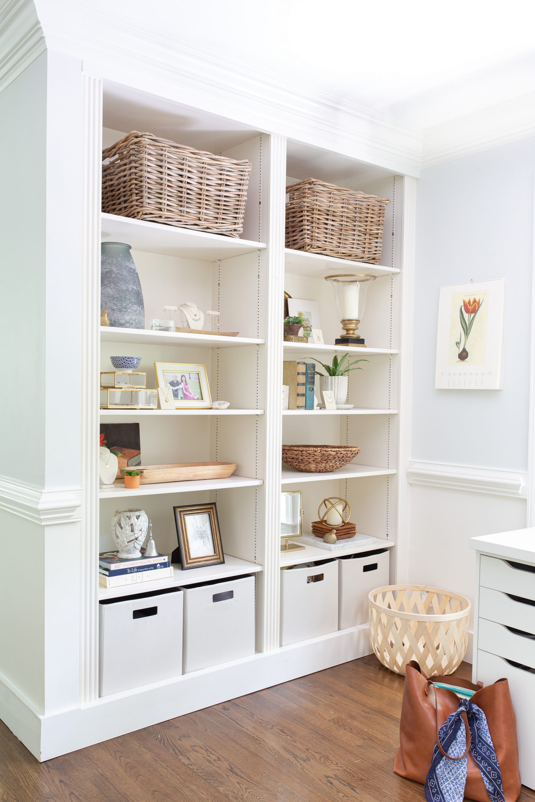 bookshelves with SW nebulous white