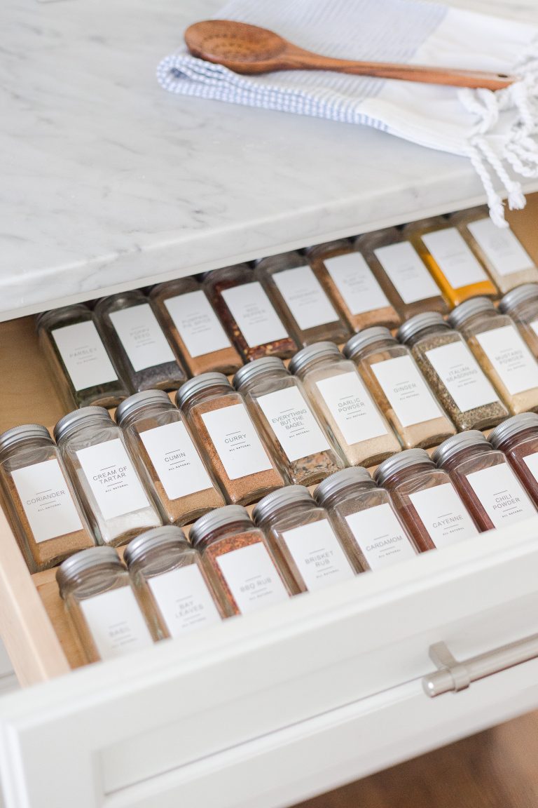 Easily Organize Your Spice Drawer