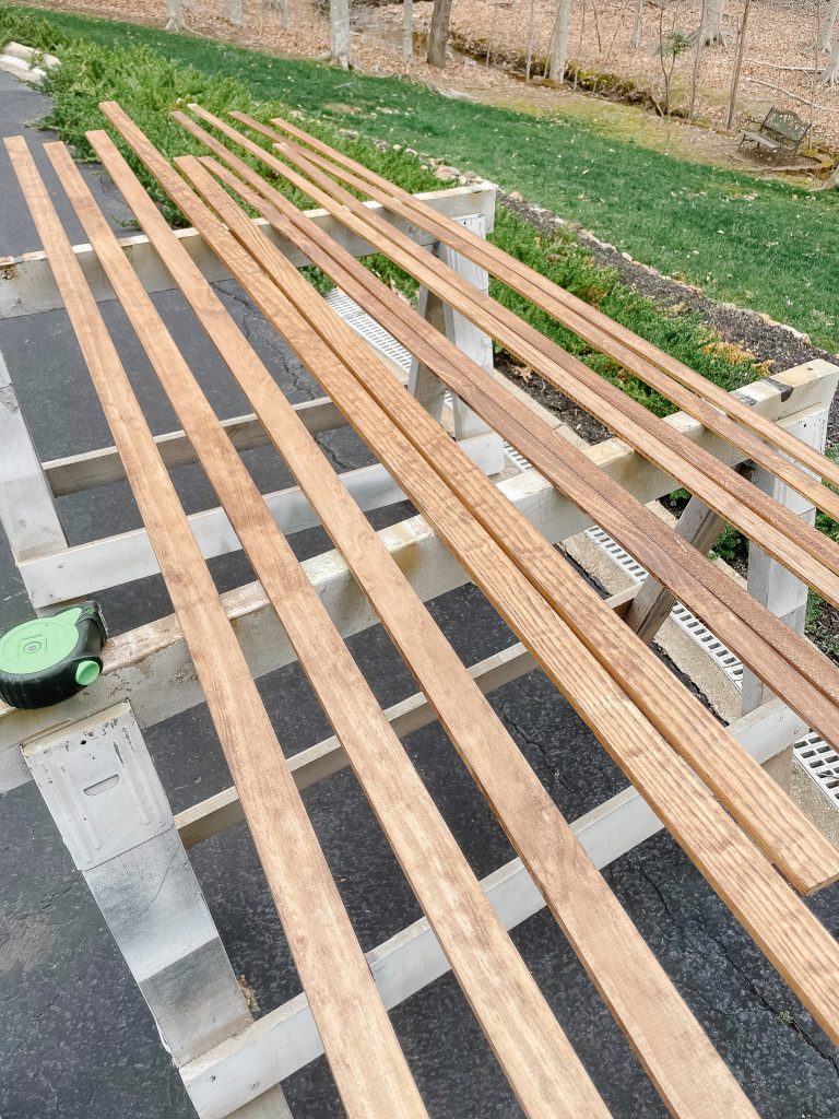 staining wood trim