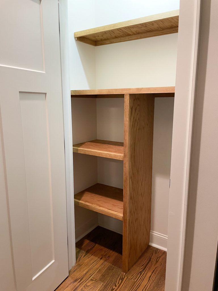 DIY Wood Closet Shelves Amelia Lawrence Style