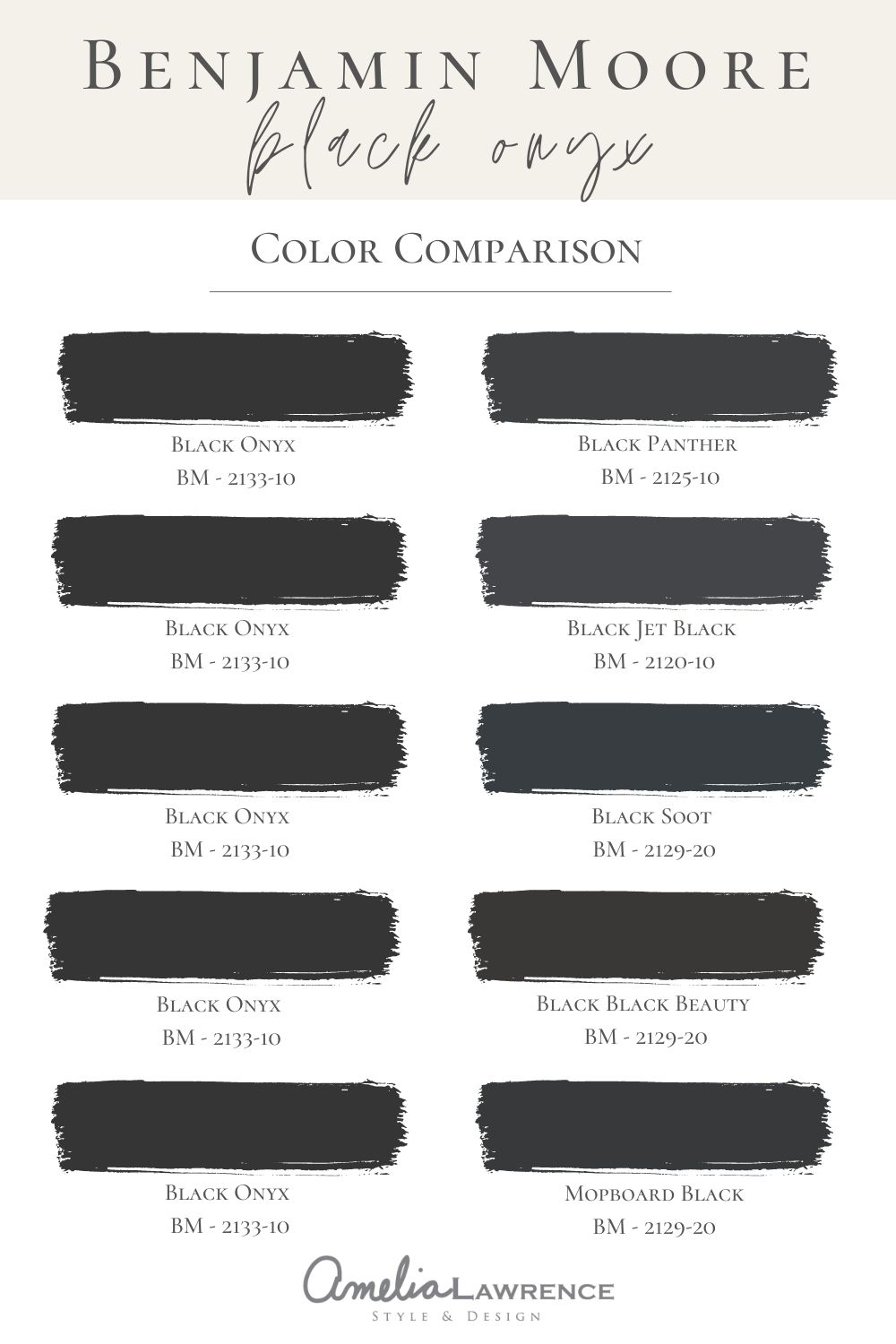 color comparison chart