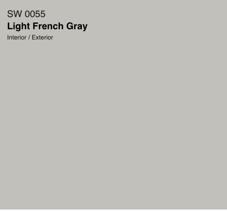 SW Light French Gray paint swatch