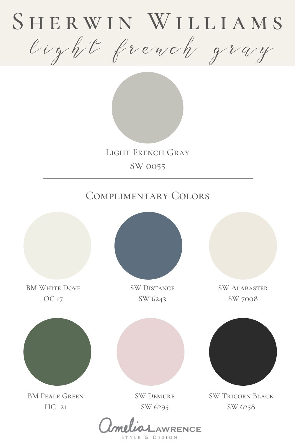 Sw Light French Gray Coordinating Colors