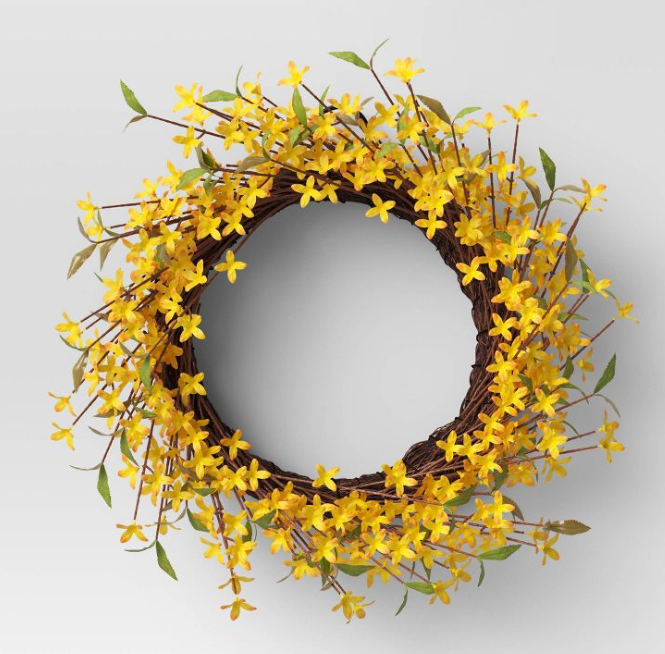 forsythia wreath