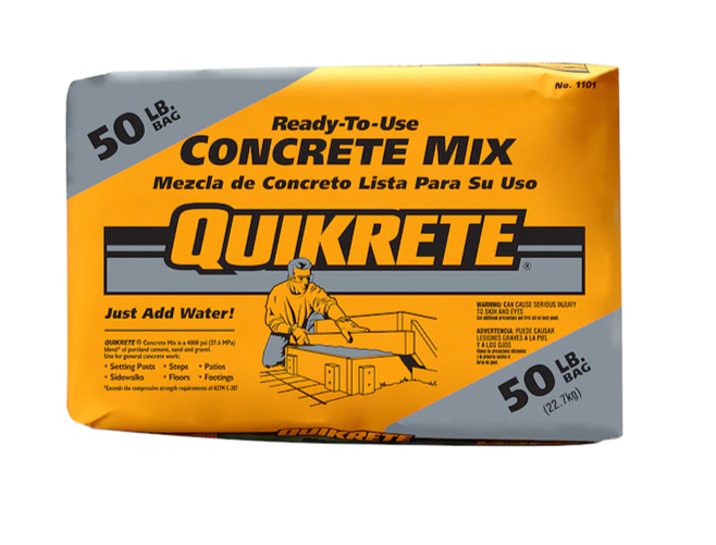 bag of quikrete