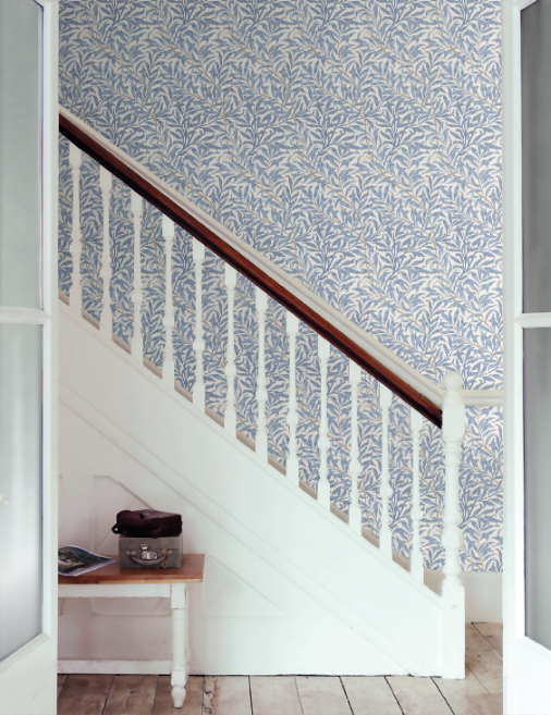 wallpaper up stair case