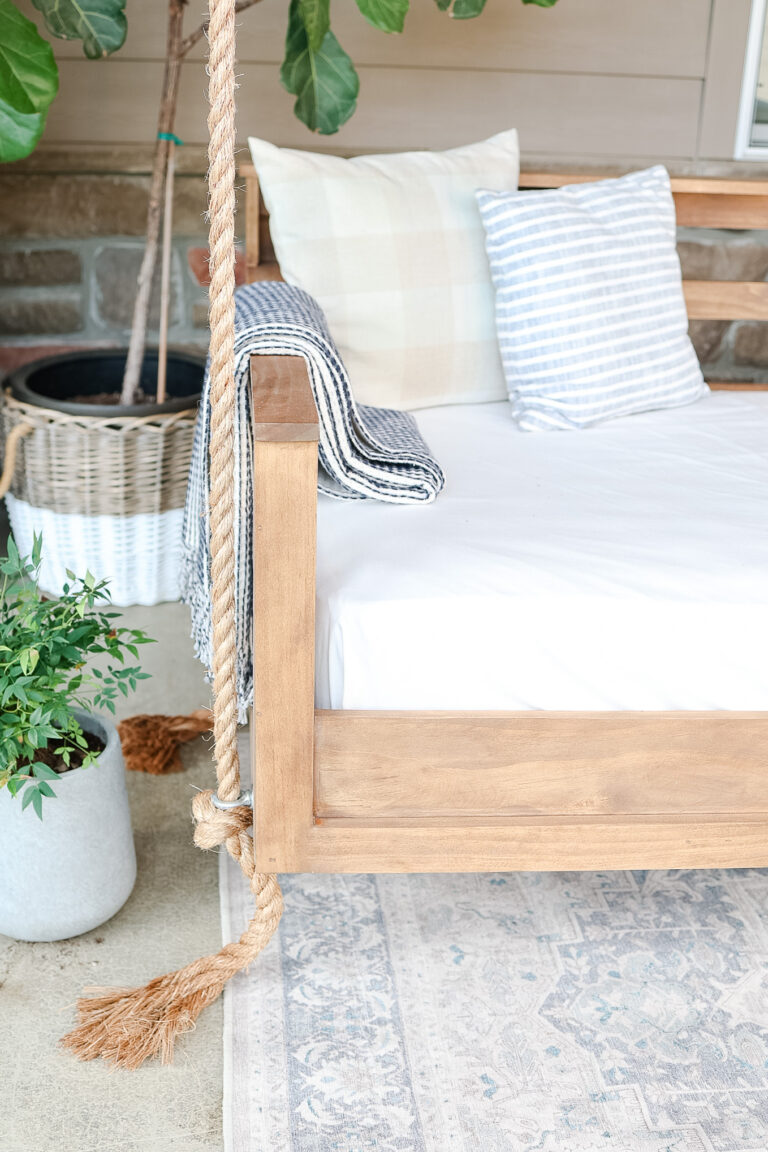 How to Hang a Patio Swing Bed