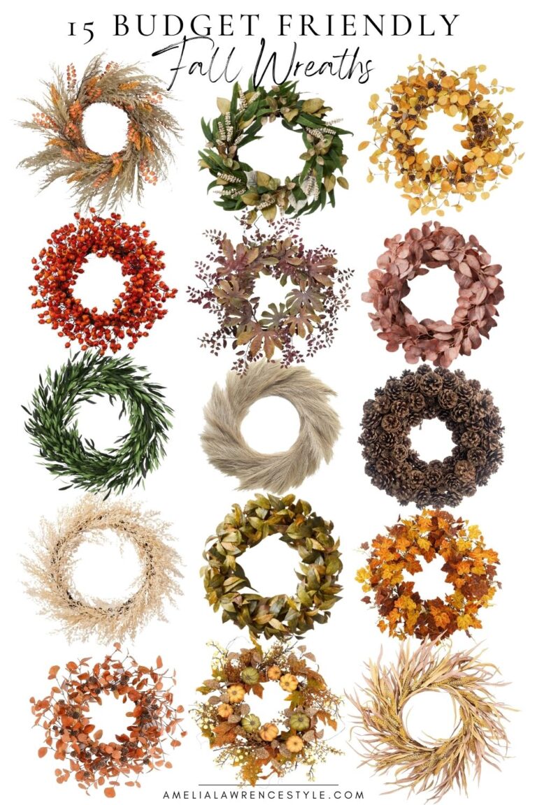 15 Budget Wreaths for Fall