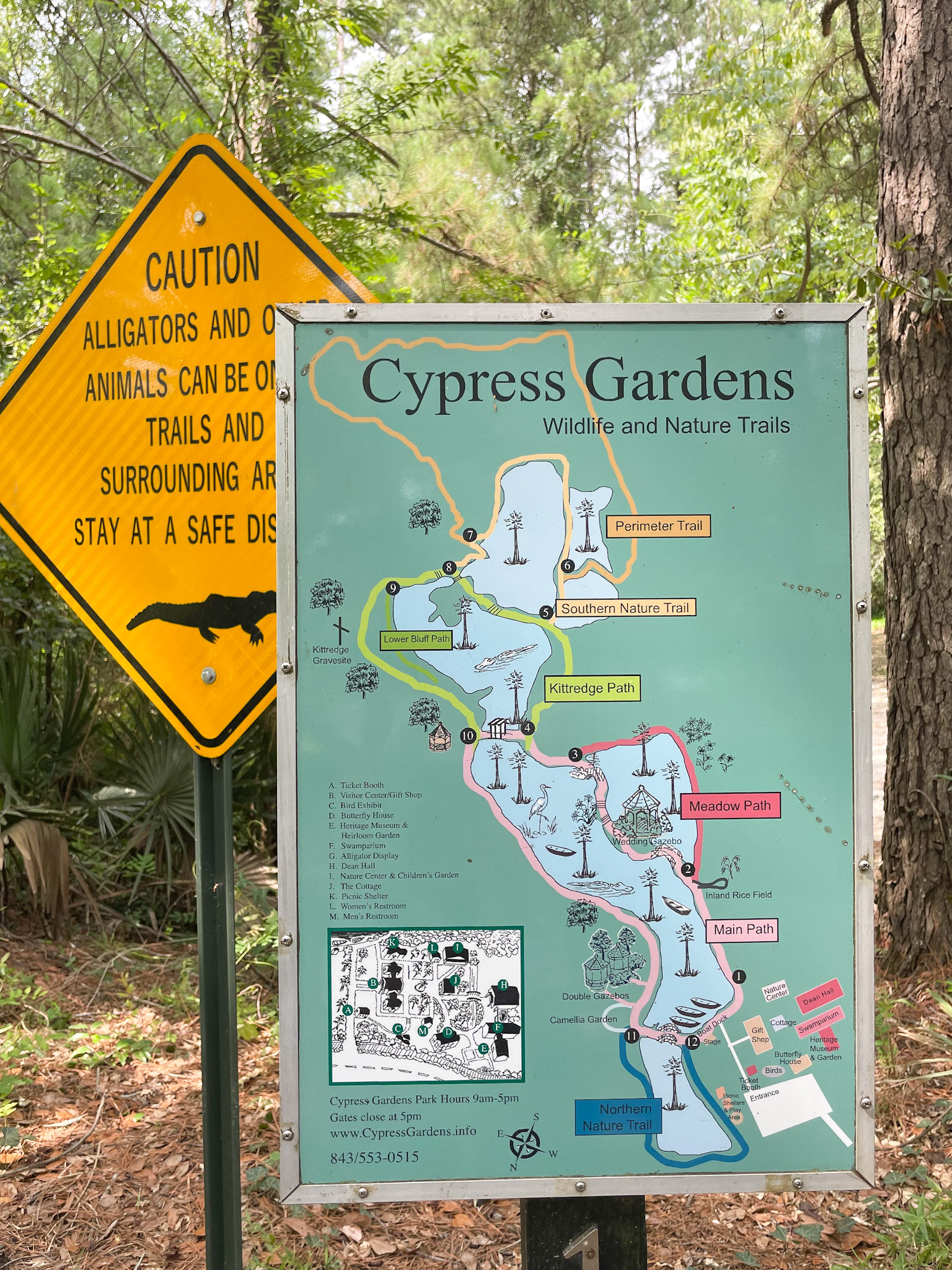 Cypress Gardens Trail map