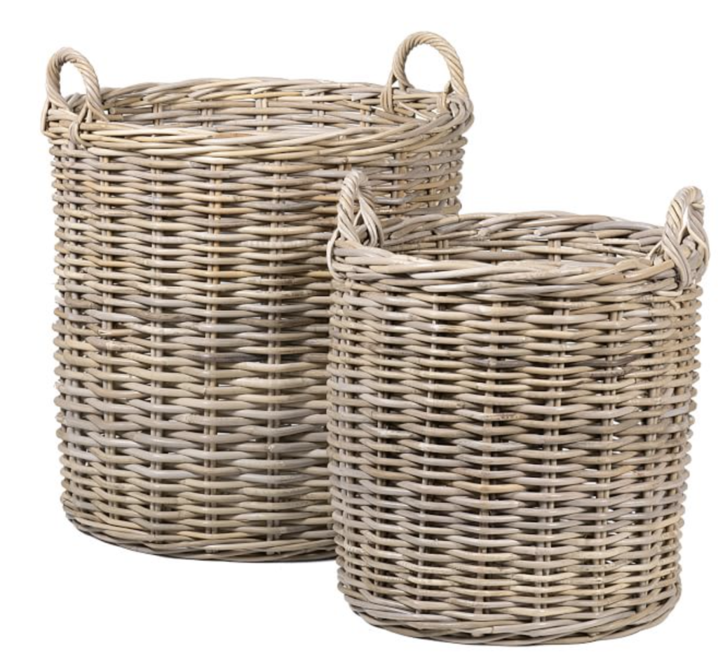 round wicker baskets