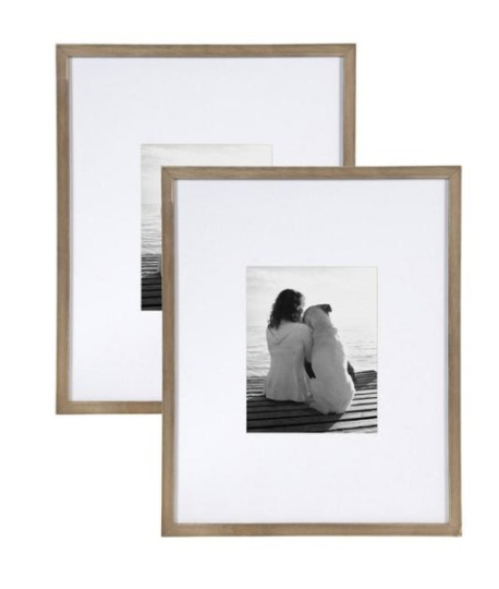 two wood picture frames