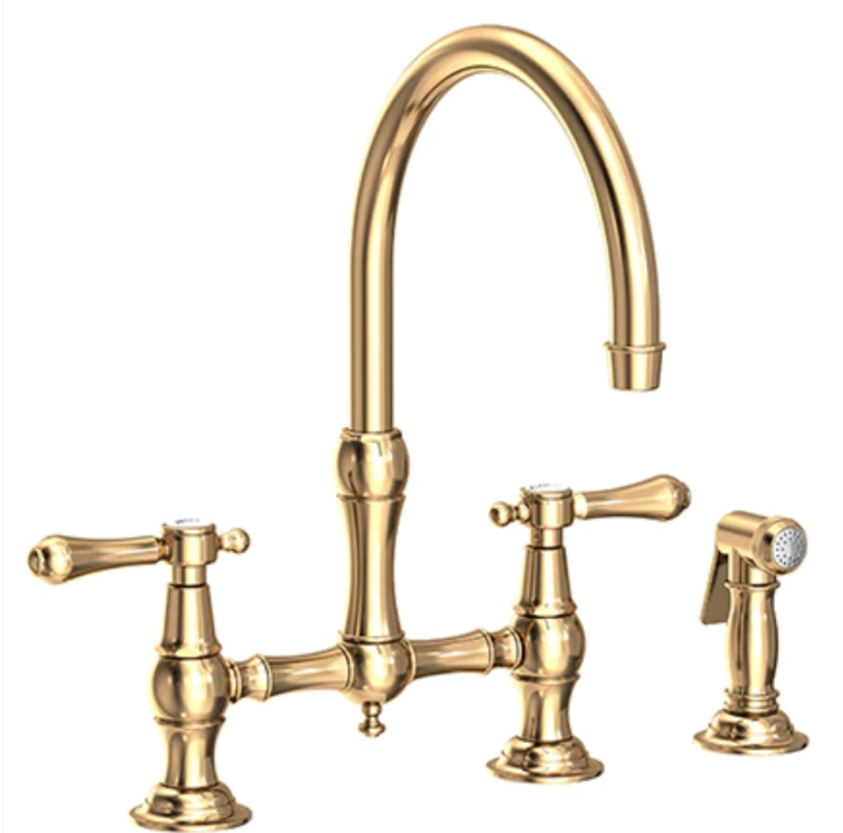 All About Unlacquered Brass Kitchen Faucets Amelia Lawrence