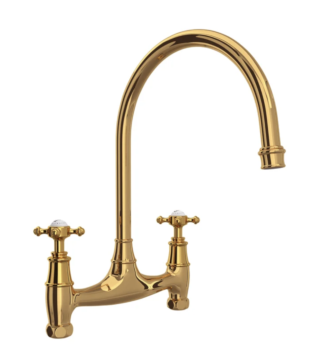 All About Unlacquered Brass Kitchen Faucets Amelia Lawrence