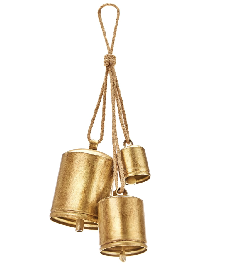 brass bells on rope