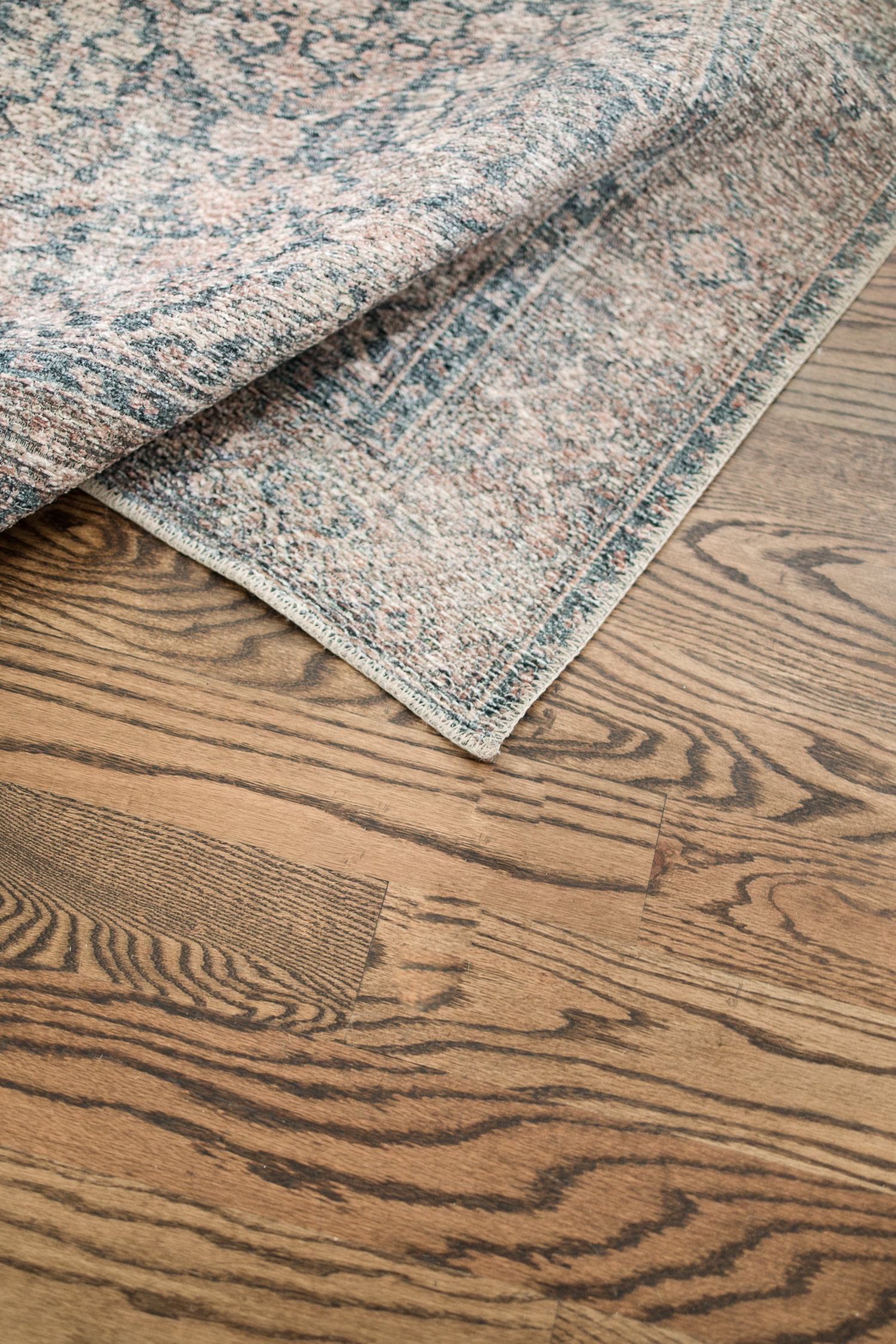 oak wood floors with rug