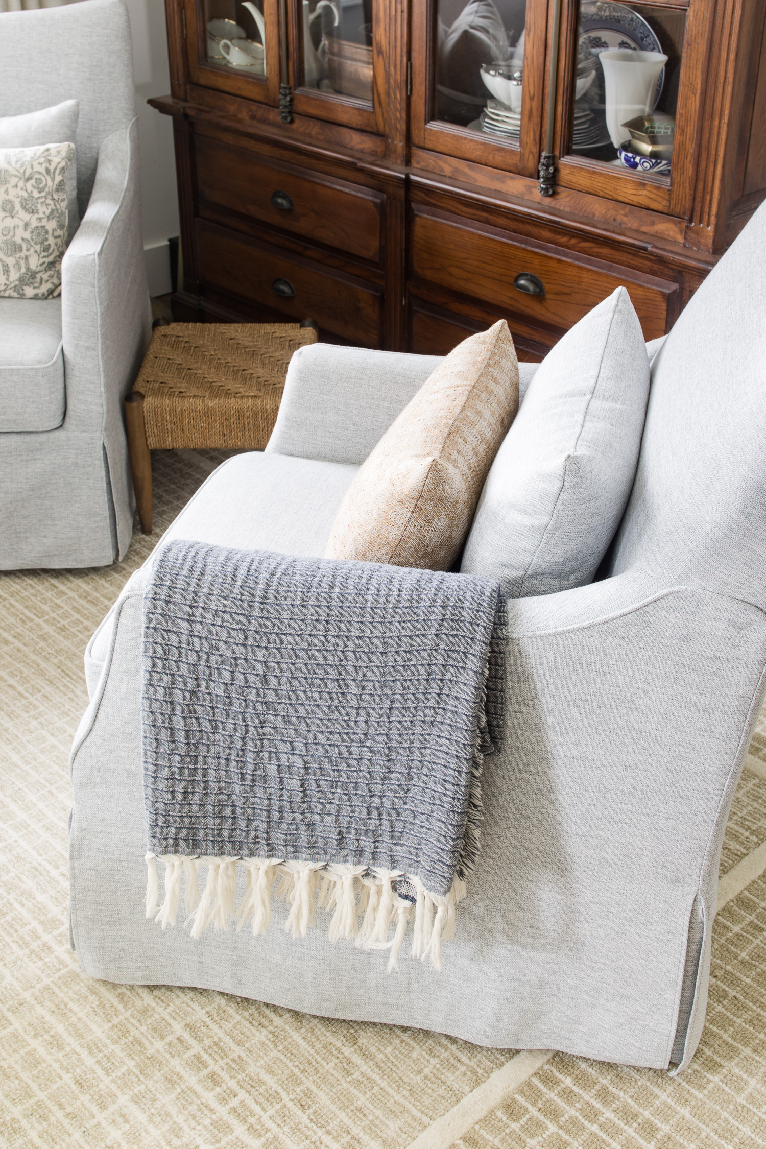 throw blanket on chair 