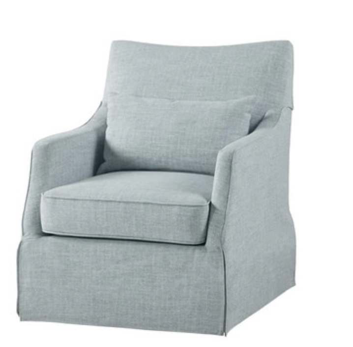 blue swivel chair