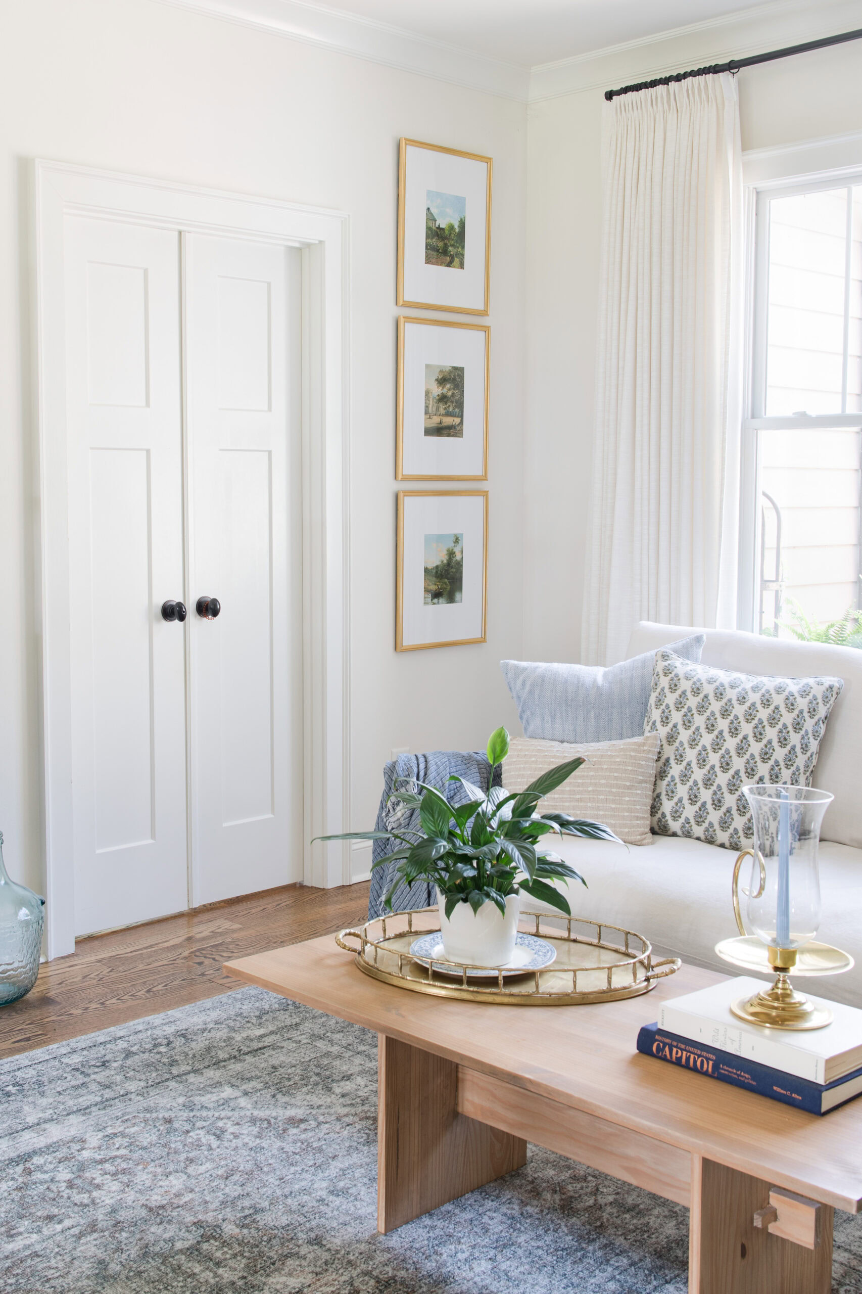 vintage summer art framed on the wall  in living room