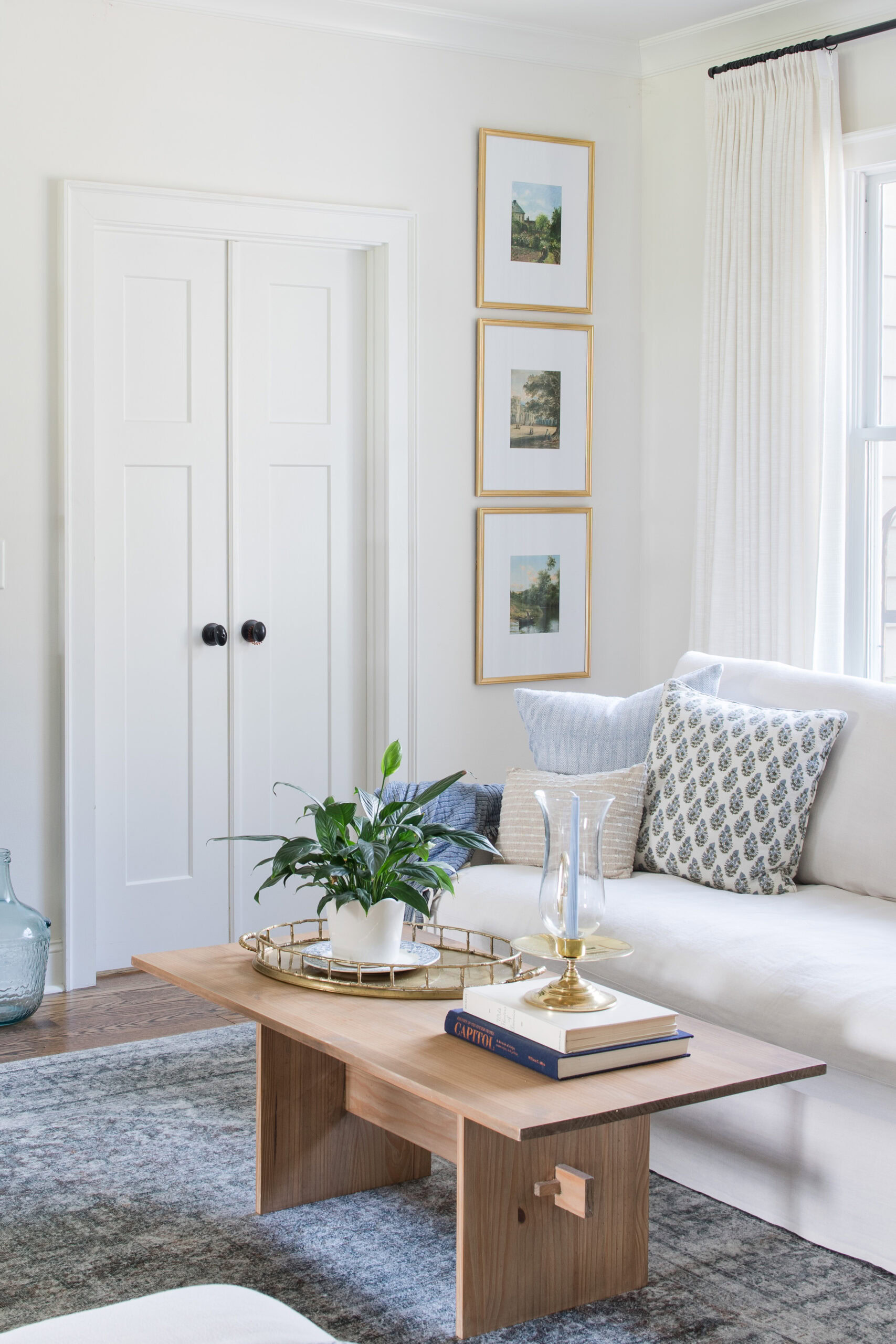 vintage summer art framed on the wall