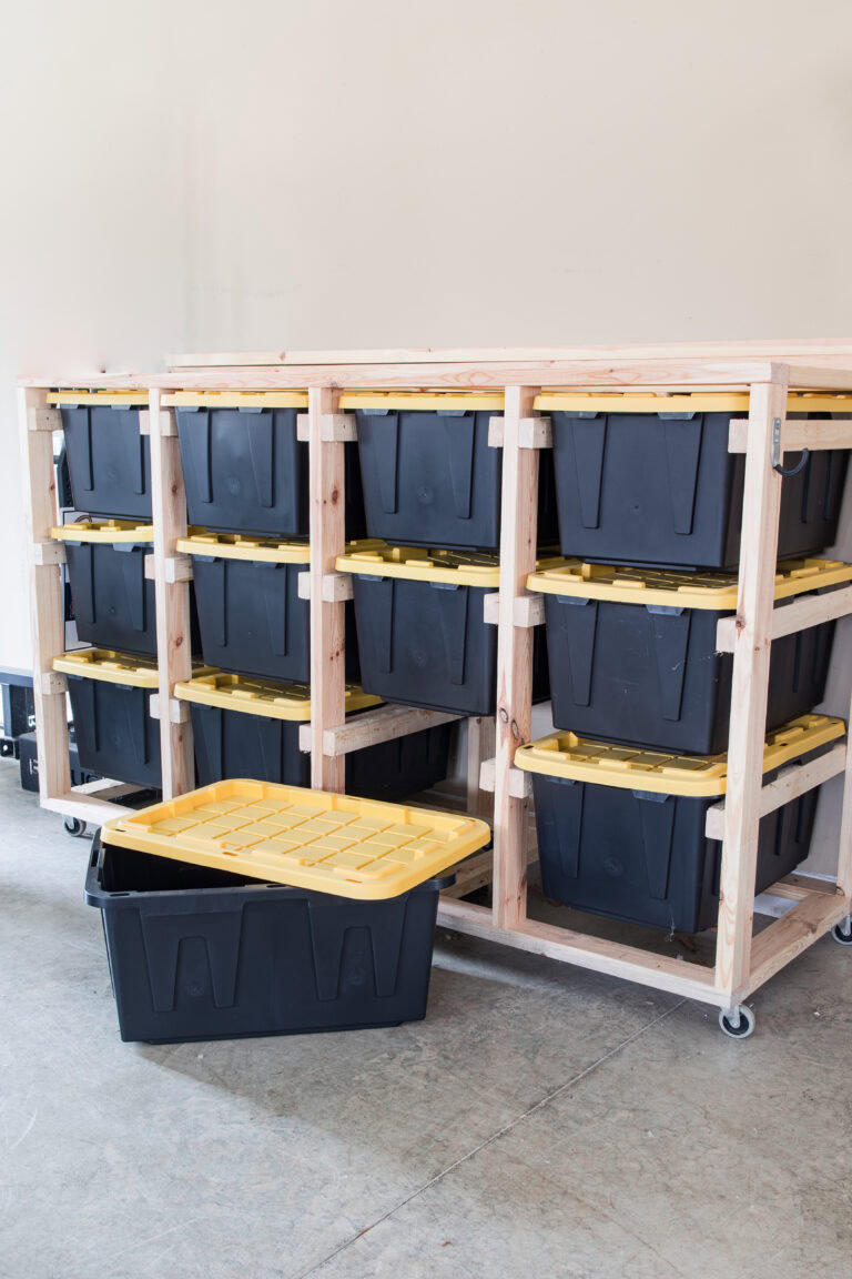 DIY Storage Rack & Bins